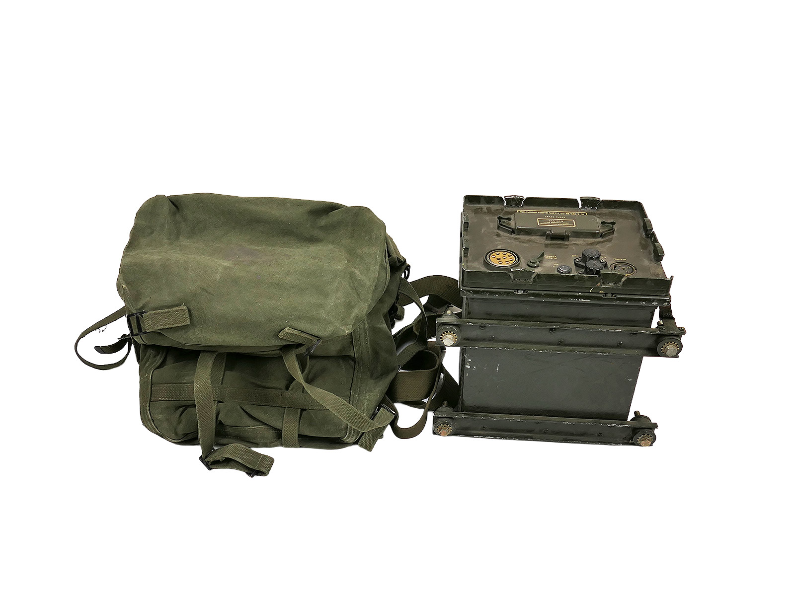 #2/ US ARMY Signal Corps Dynamotor Power Supply DY-88 / GRC for radio GRC-9 Radio with bag