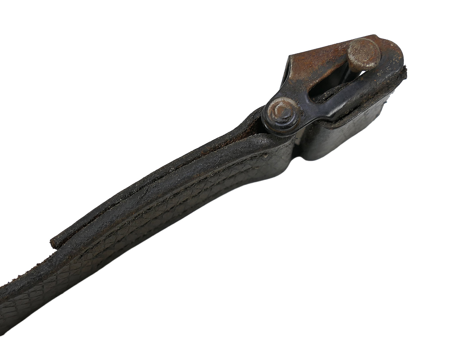 One-off Wehrmacht MP40 MP38 leather carrying strap, Waffen-SS leather strap, BATTLE WORN