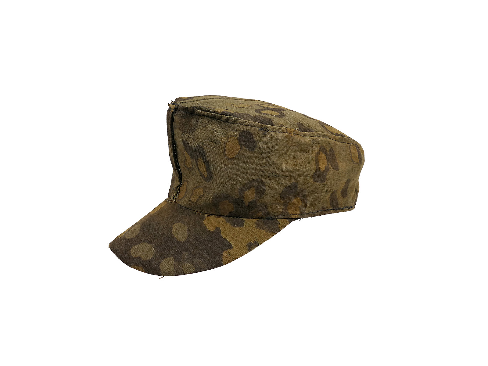 Waffen-SS Front-line Field Cap, Original Fabric, Oak Leaf Autumn Pattern, Size 57/58, Camouflage Cap