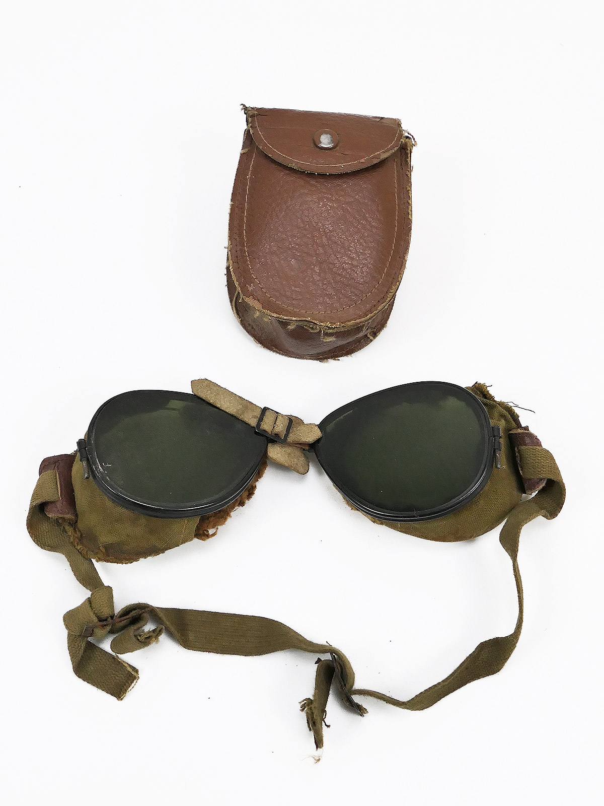 P1647128 #D US ARMY WW2 Ski + Mountain Trooper Goggles - Mountain trooper goggles in case