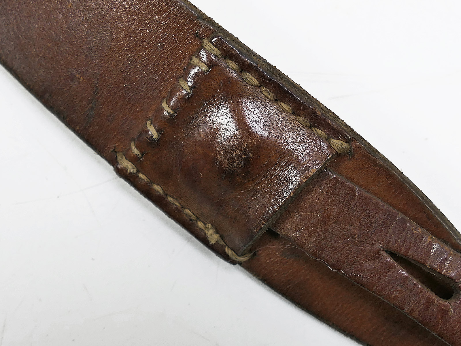 One-off item – Original Wehrmacht Y-strap leather belt carrier by Franz Brehme, 1942. Top condition!  COLLECTION
