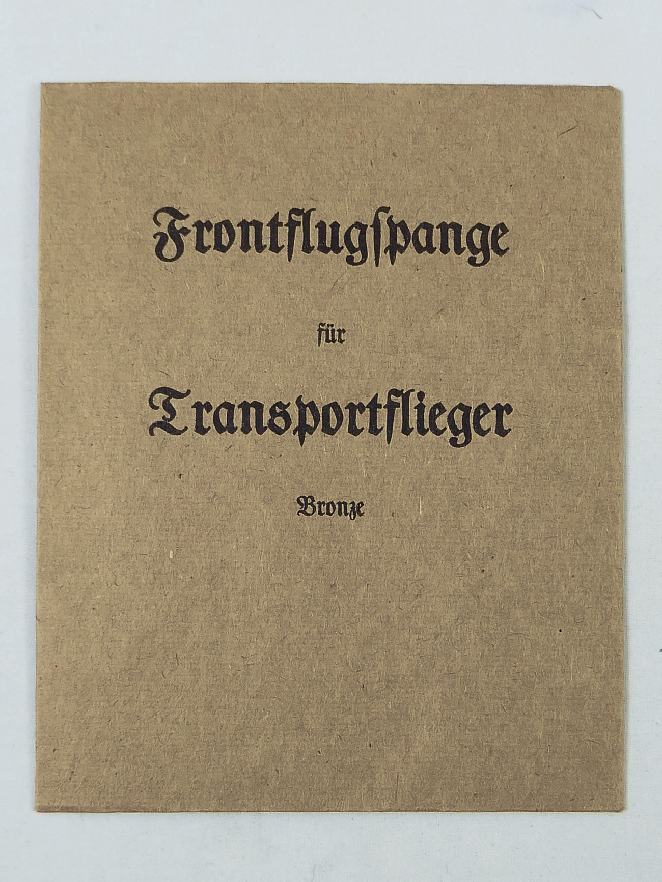 Award bag "Front flight clasp for transport pilots in bronze".