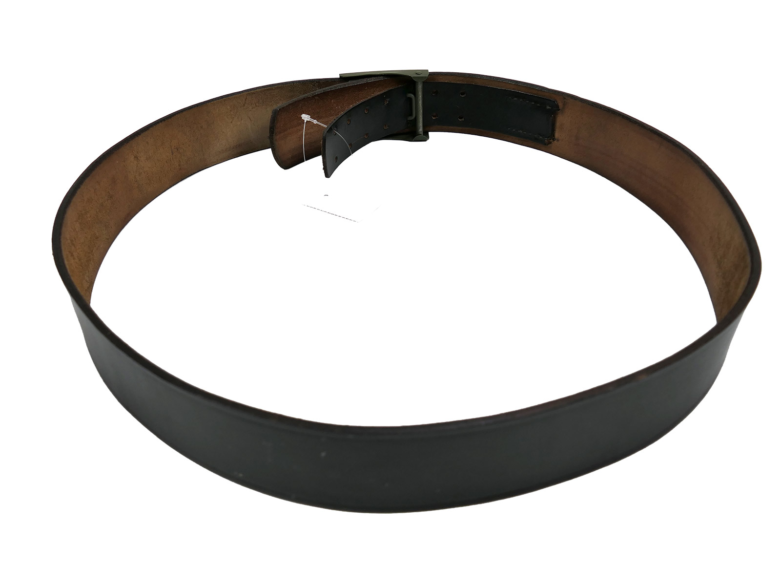 One-off WK1 Prussian belt / belt strap – leather belt, 110 cm, with ‘God be with us’ buckle
