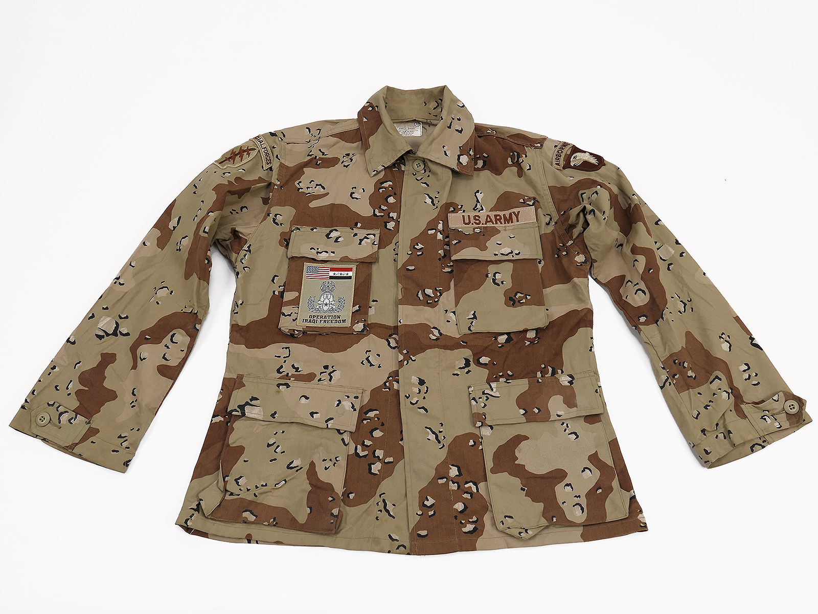 #C/ US Field Jacket – Combat Coat – Desert Storm Special Forces Camouflage Jacket – 6 colours – chocolate chip – Size Small