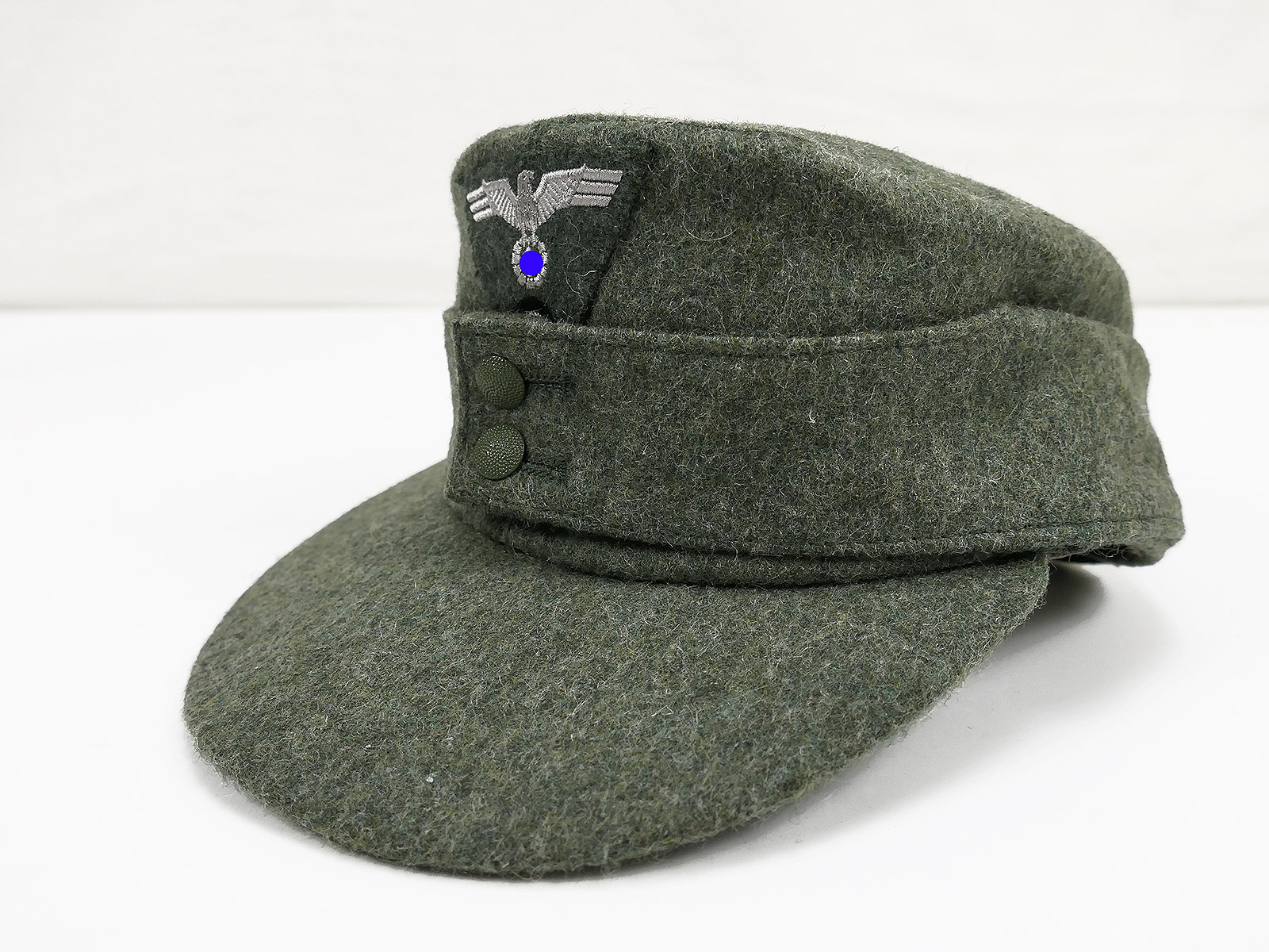 Wehrmacht M43 field cap army size 57 with trapeze effects cap eagle