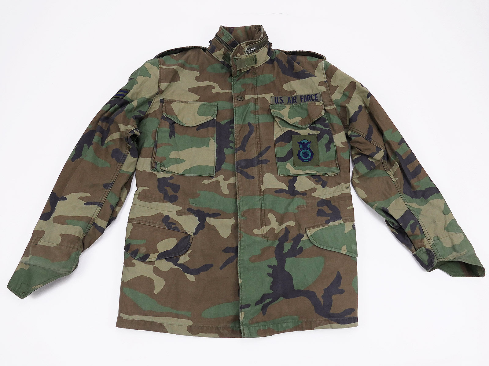 Original US Cold Weather Field Jacket M65 Field Jacket Woodland 1991 Size SMALL f. LADIES