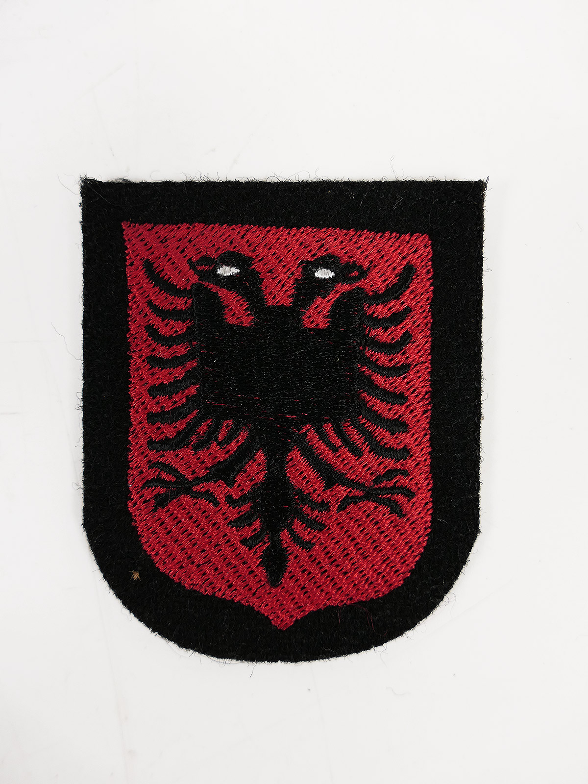 Voluntary sleeve badge, Albania, uniform sleeve patch, Waffen-SS, Skanderbeg