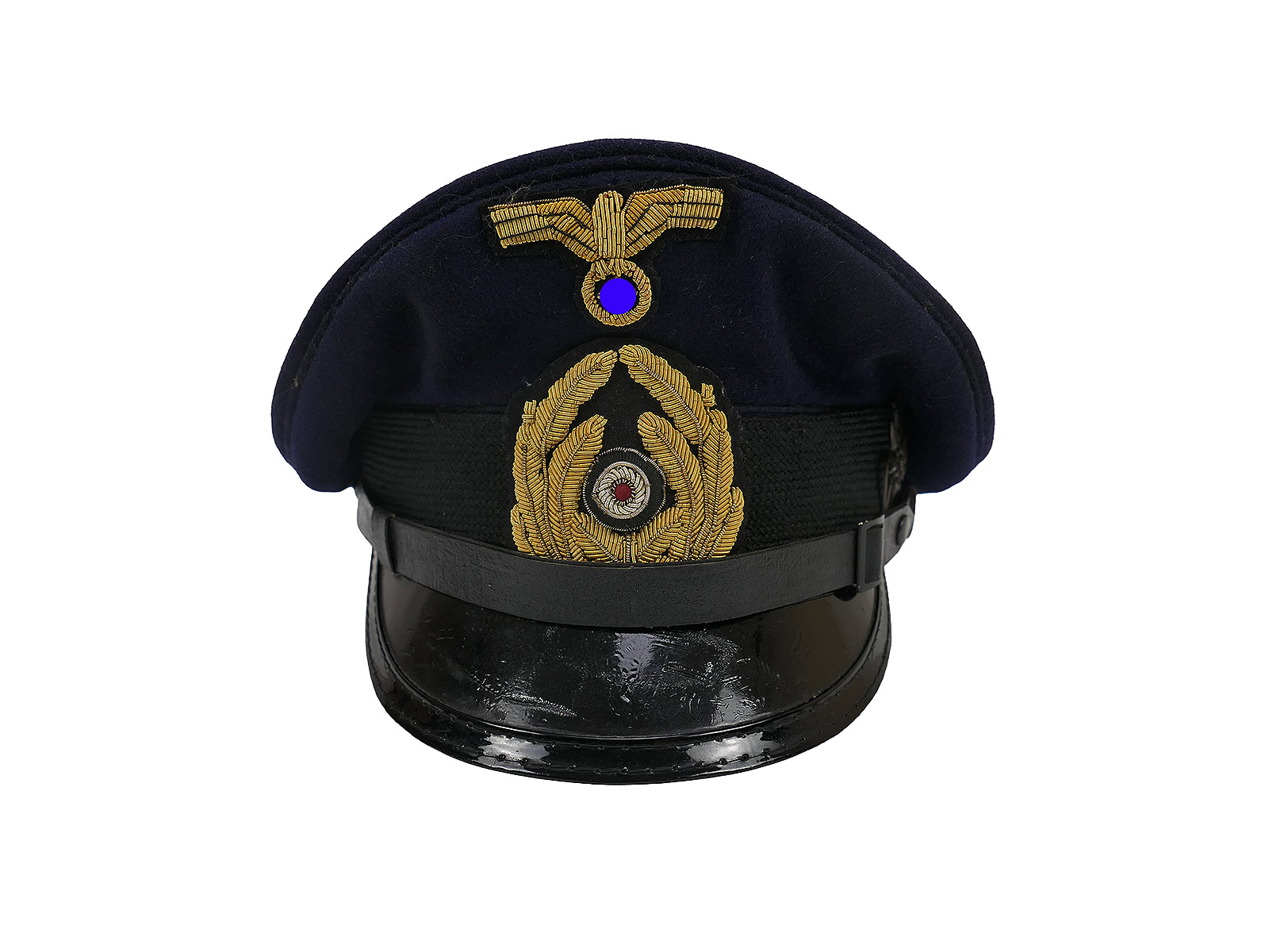 Antique Kriegsmarine peaked cap Coastal Defence Association Norway with Edelweiss 