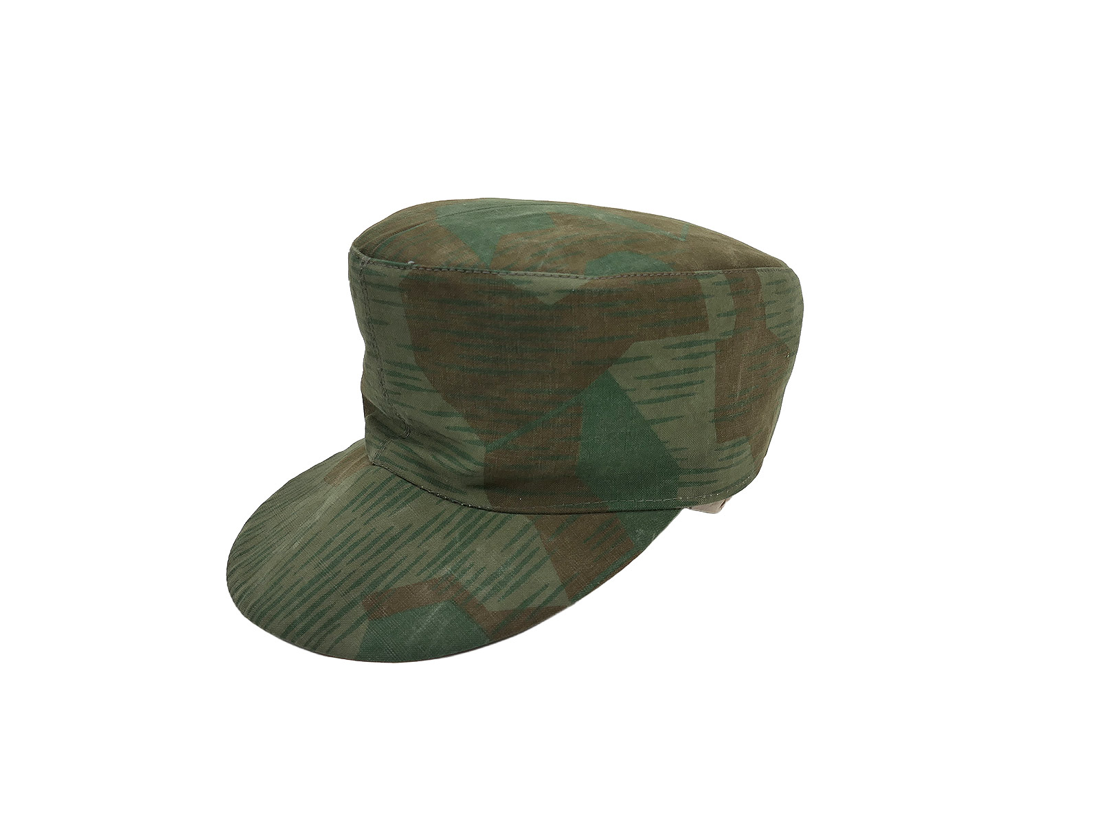 Wehrmacht camouflage cap unit field cap size 58 splinter camouflage 1943 ORIGINAL FABRIC CUTTING