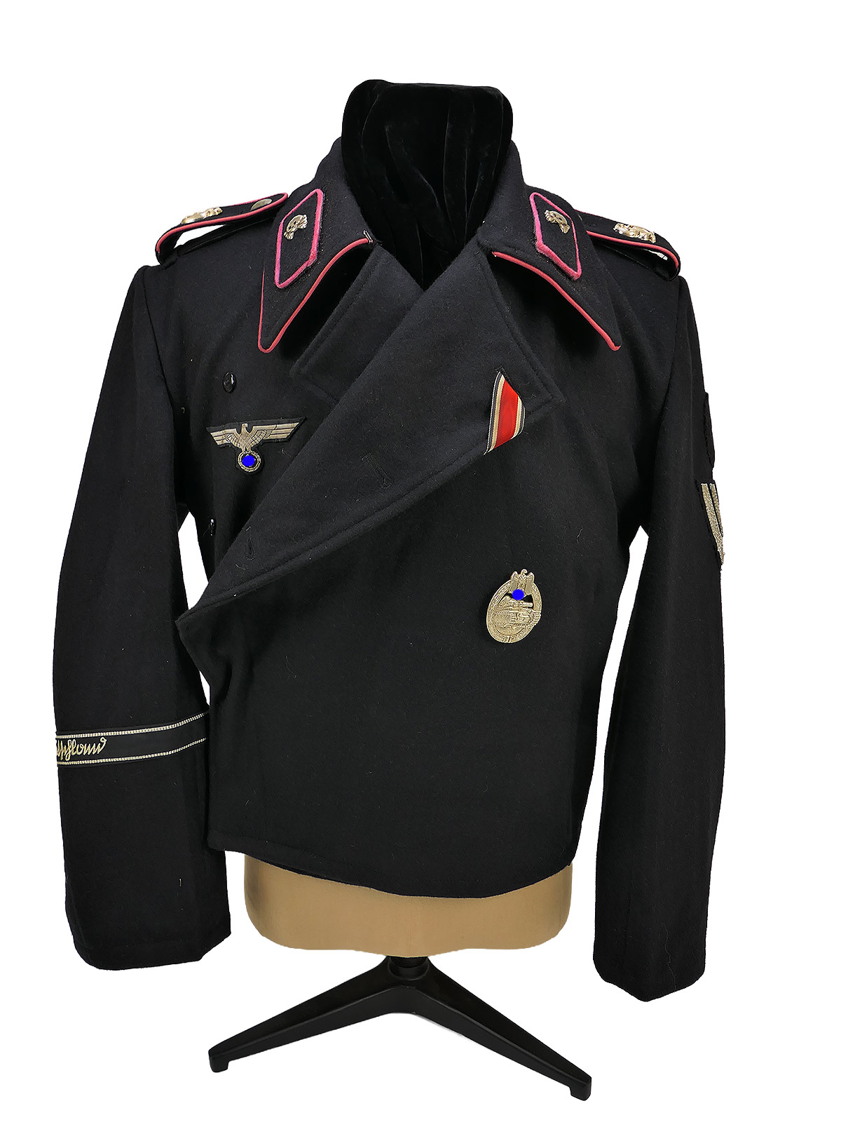 Wehrmacht radio operator's tank jacket, 'Tiger' design, 'Greater Germany' motif, size M