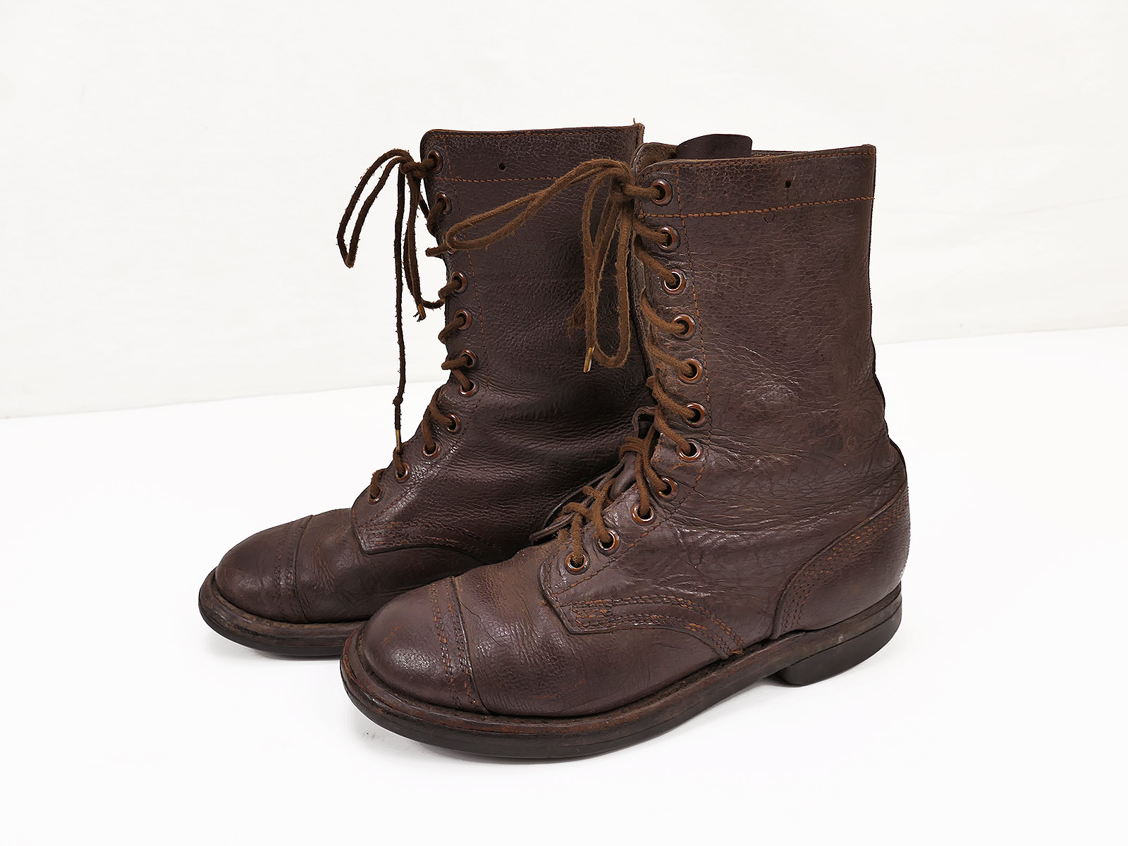 Vintage NL Combat Boots Brown similar to US Paratrooper WW2 Boots Boots Fallschirmjägerstiefel Gr. 42