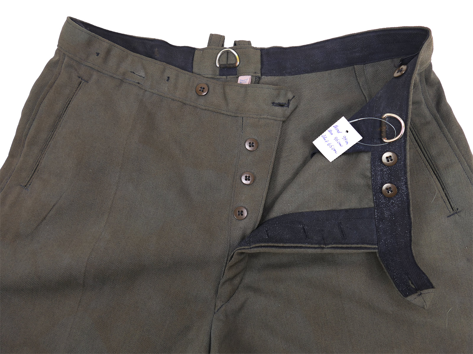 Wehrmacht-style breeches, officer’s riding breeches, good size, COLLECTION, BATTLE-WORN