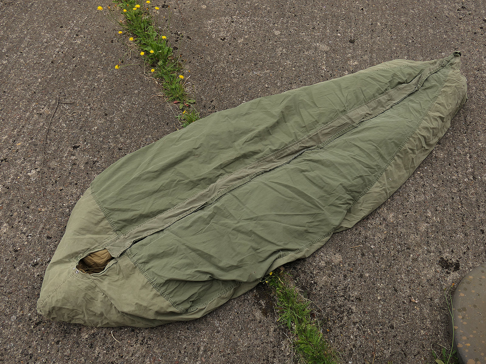 #6 US Army M-1949 Mountain Down Sleeping Bag + Cover
