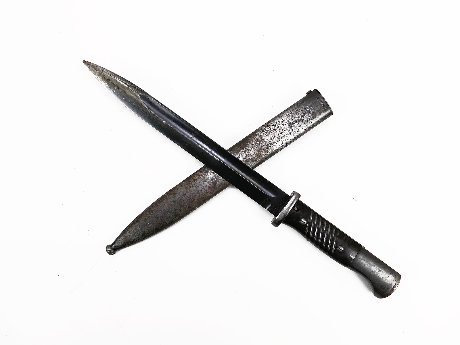 #A3 Wehrmacht bayonet M84/98 HÖRSTER carbine K98 / side rifle with scabbard