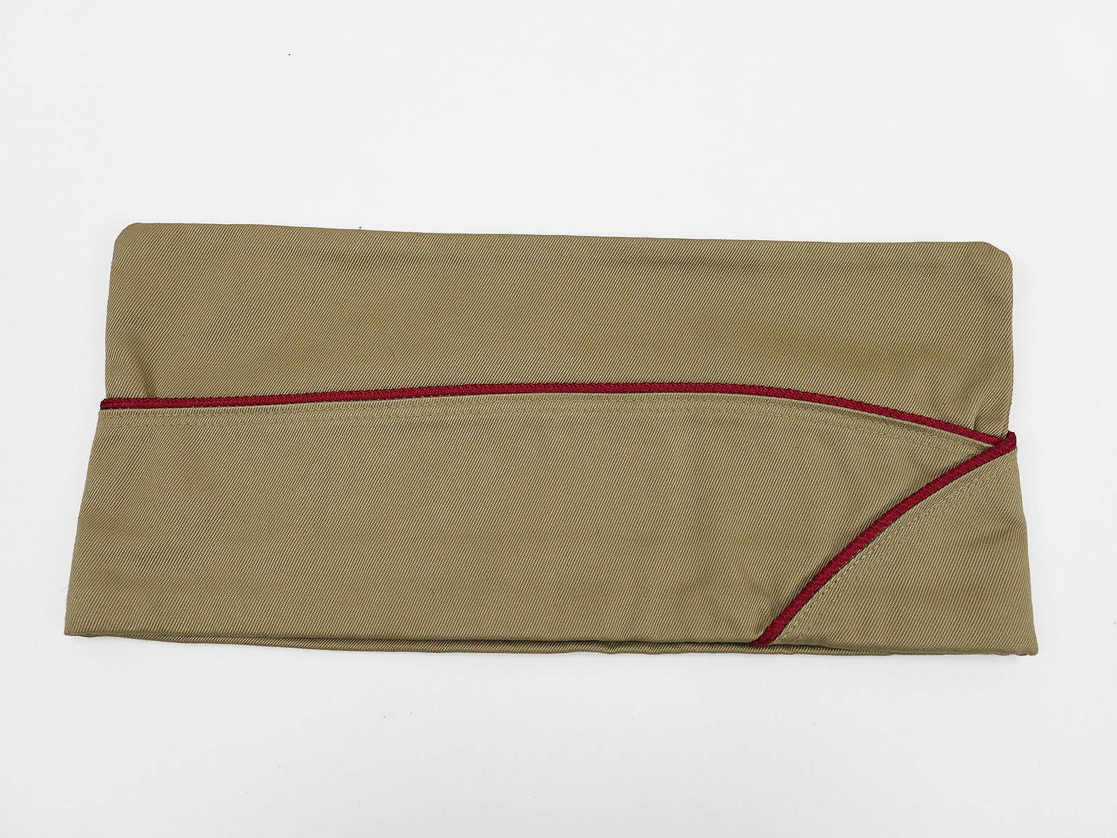 US WW2 Artillery Garrison Cat Tan Chino Size 7 1/4 PX Shuttle 58cm Vintage Oversea cap MINT !