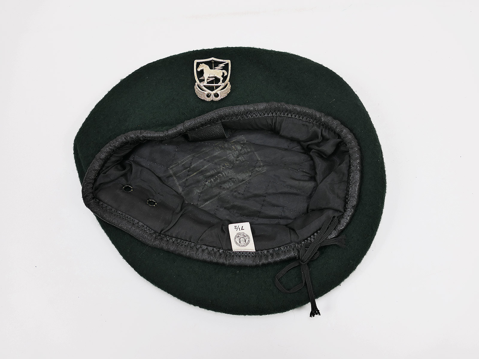 US Army VIETNAM Green Beret 10th Special Forces Group Beret with metal badge 800 silver
