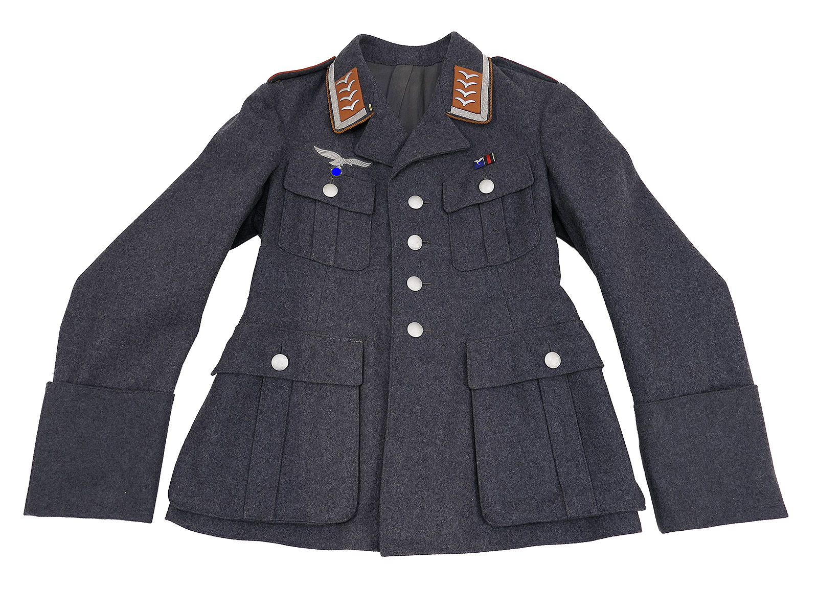 WW2 Original Luftwaffe Signal Corps Tunic, Senior Non-Commissioned Officer’s Uniform COLLECTION, BATTLE-WORN