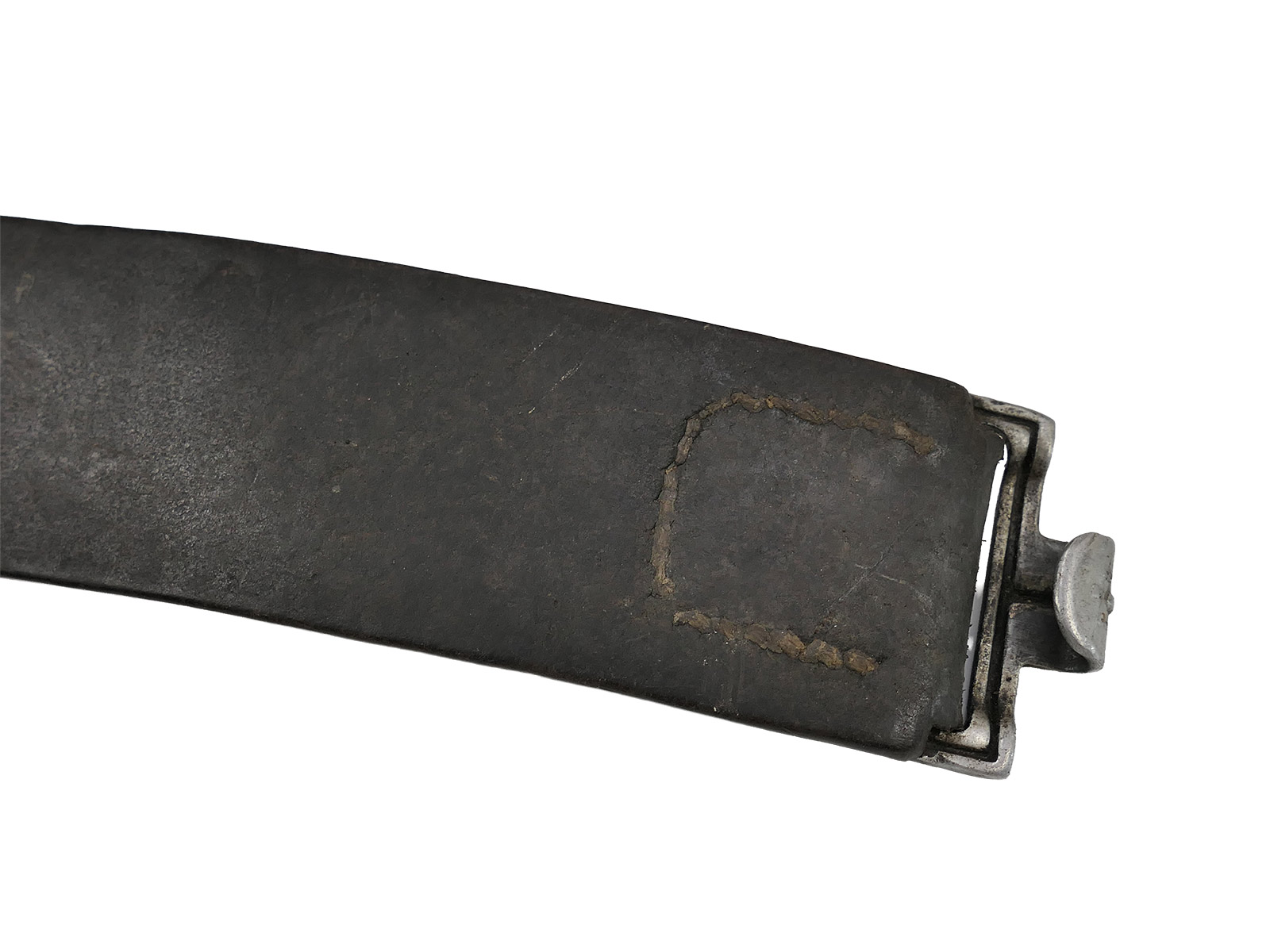 Wehrmacht / Luftwaffe belt / belt strap, leather belt, 98 cm, dated 1938, COLLECTION BATTLE WORN