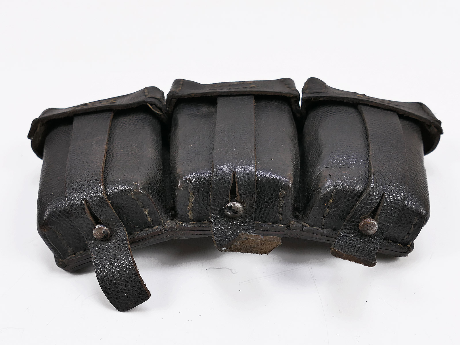 One-off item – Wehrmacht K98 3-round cartridge pouch, black, ORIGINAL, Ref. No. COLLECTION