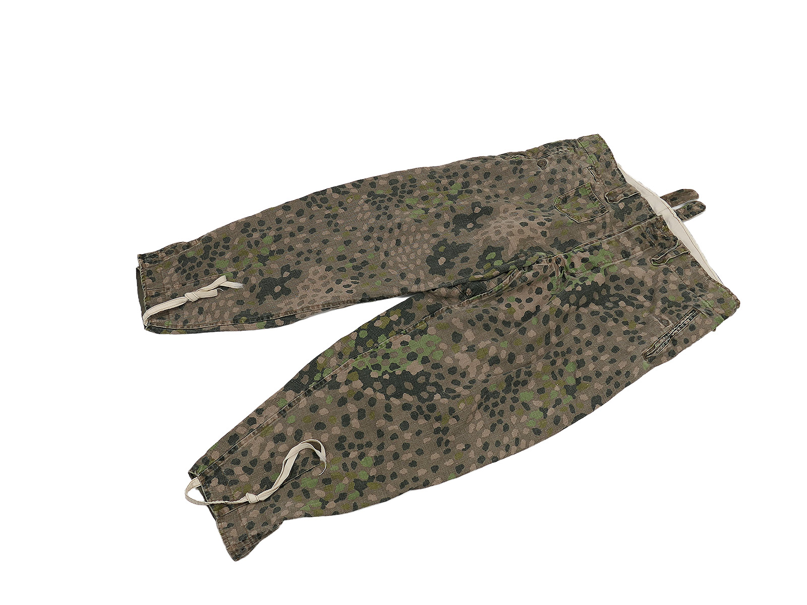 Waffen SS M44 Drillich Camouflage Trousers Pea Dot Uniform Trousers PREMIUM Museum Production  