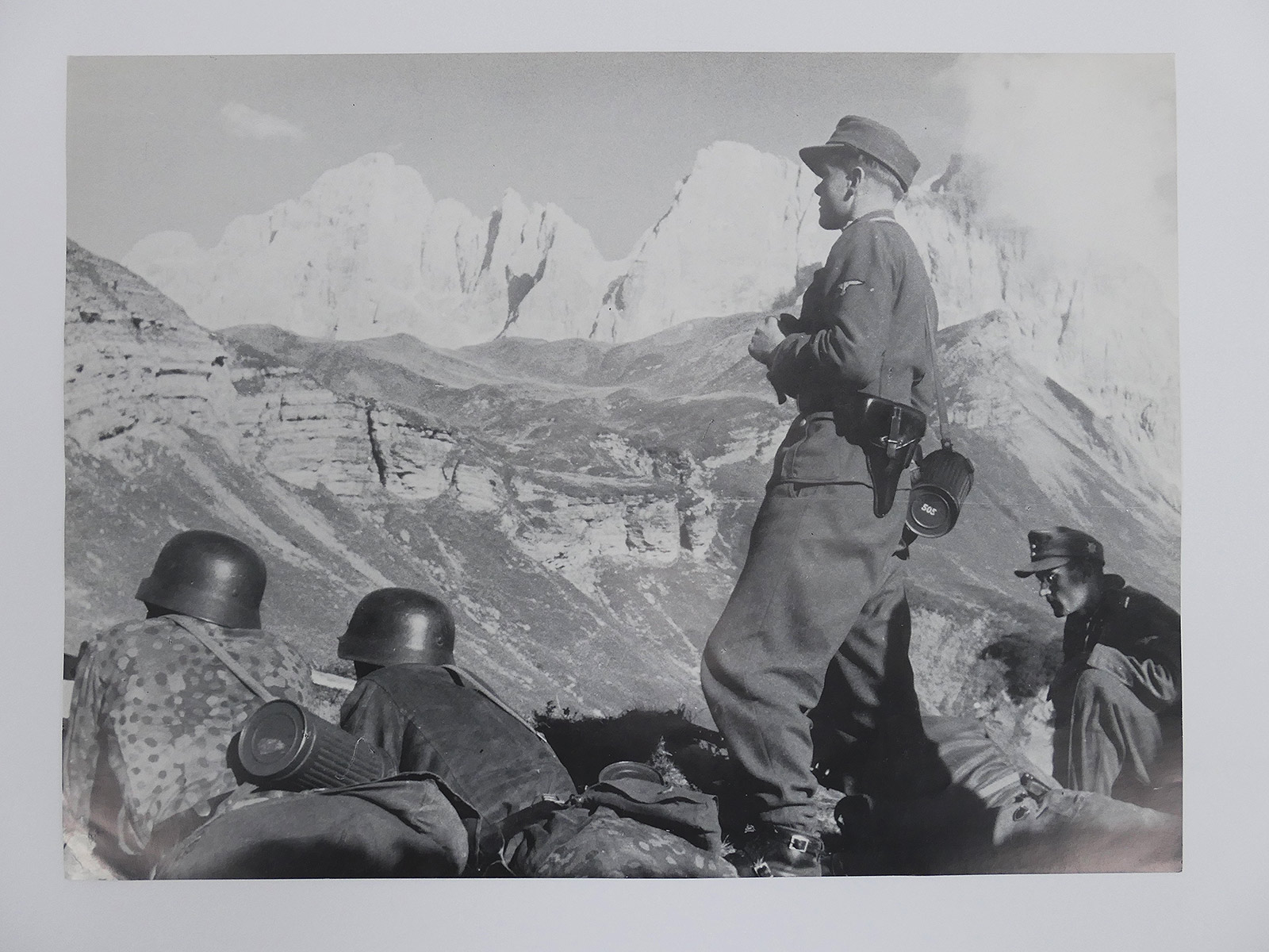 Poster / picture mountain troops of the Waffen SS of the mountain combat school (40x30cm)