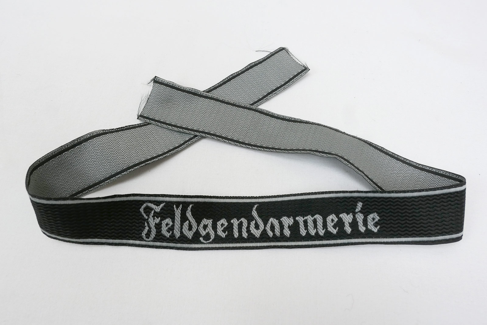Wehrmacht sleeve band Bevo woven Feldgendarmerie sleeve stripes teams