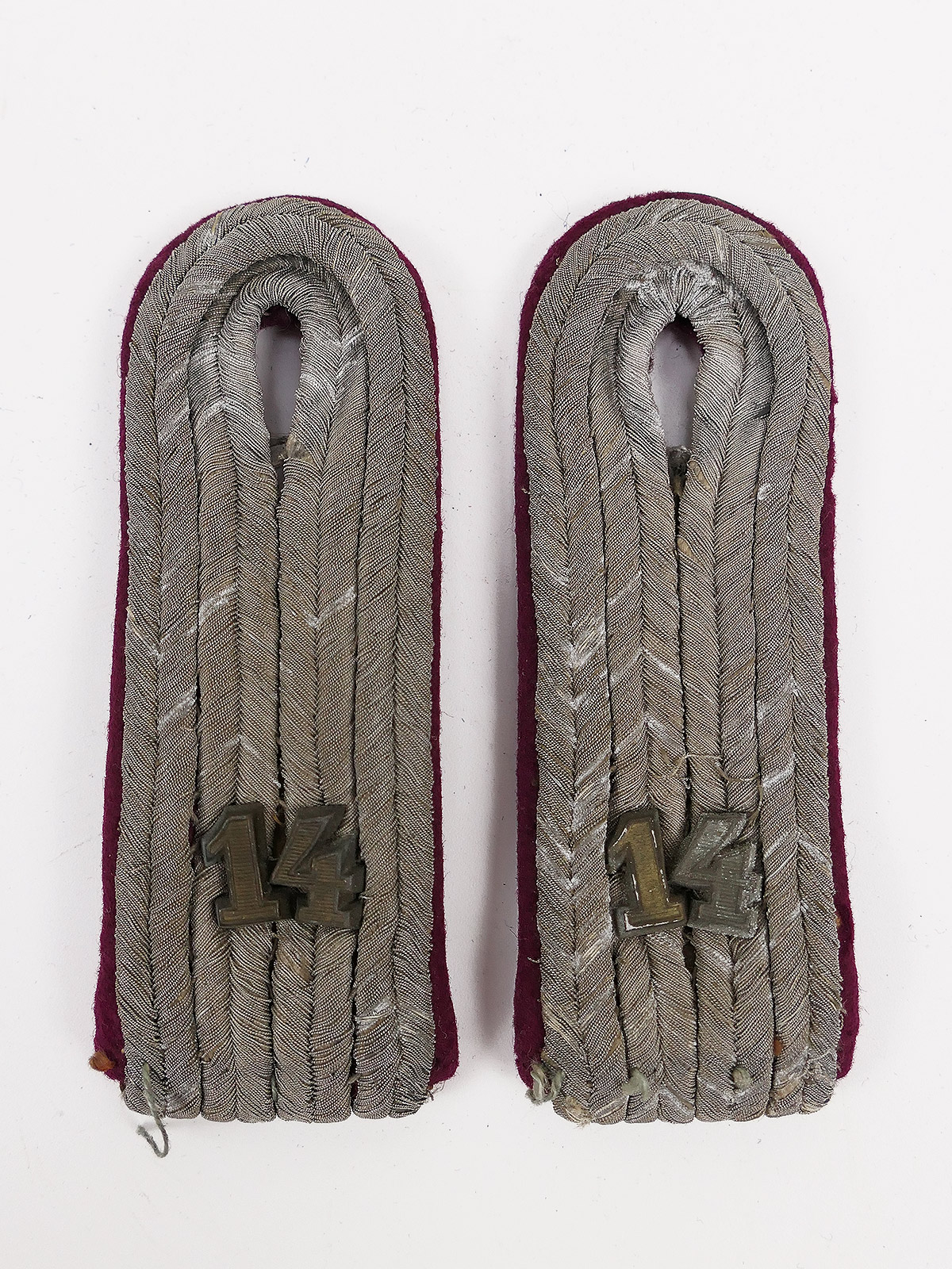 P1468576 Original epaulettes shoulder boards Nebelwerfer 14 Wehrmacht lieutenant officer