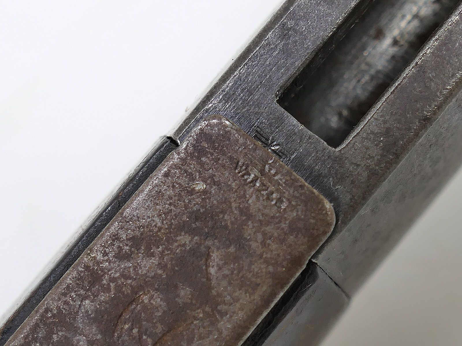 Wehrmacht M84/98 K98 bayonet / side-mounted bayonet – matching serial numbers – Hörster 1938 – battle-worn