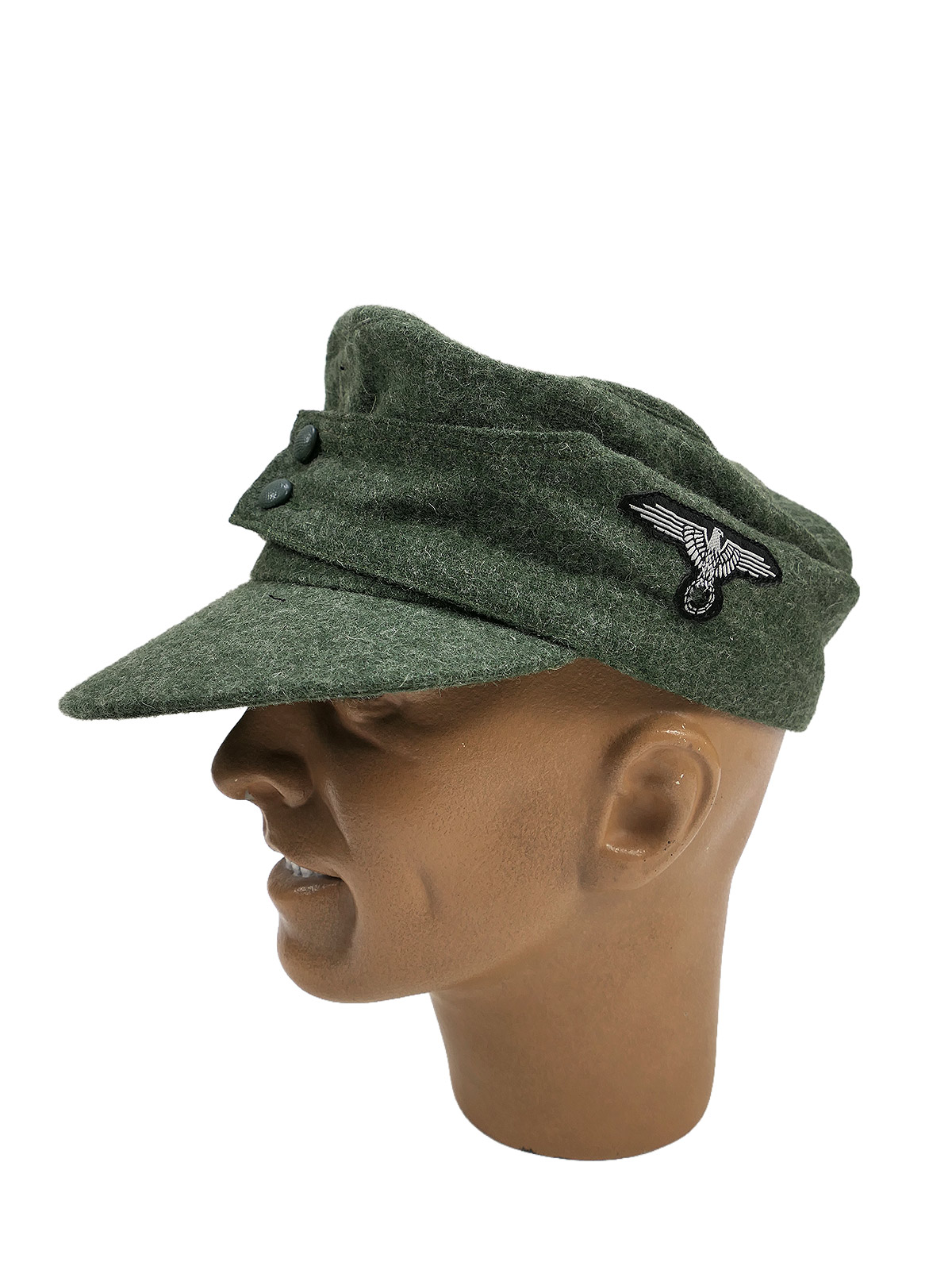 Weapons-SS M43 field cap, M1943, with insignia, cap eagle, size 57, denazified