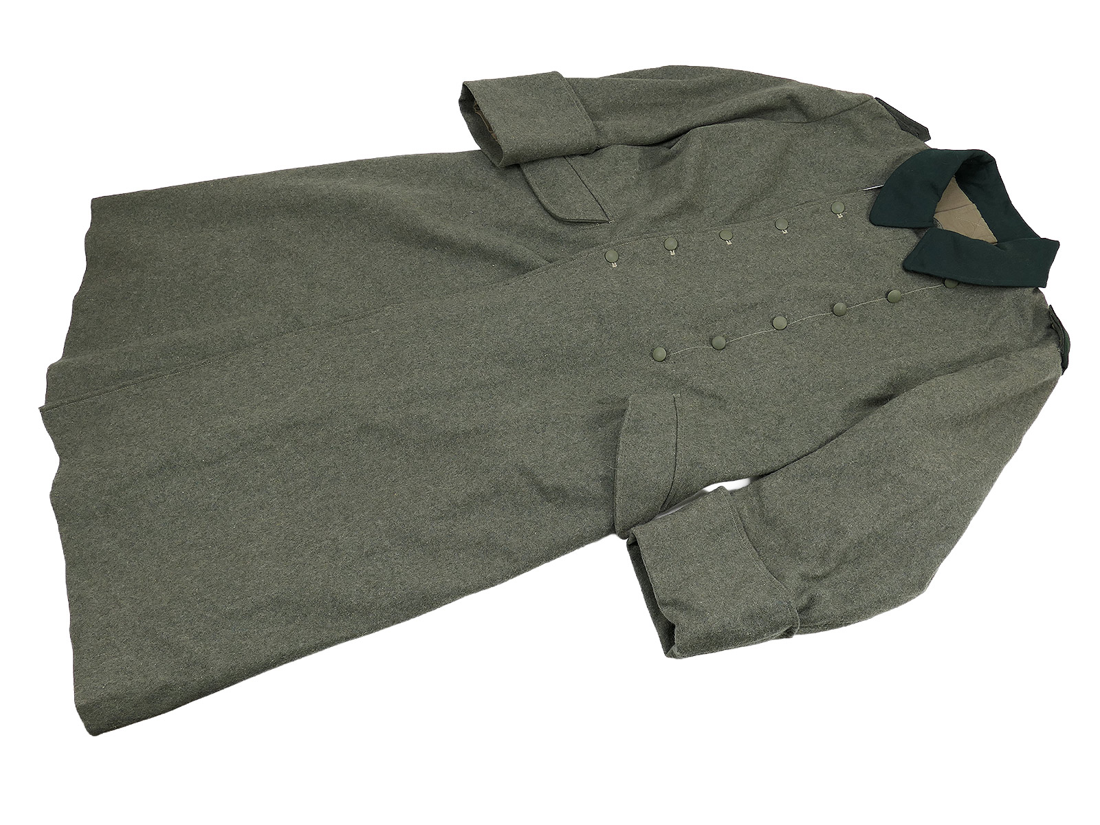 Wehrmacht M36 winter greatcoat, size 58 (XXL), with early epaulettes, 3rd Company  BATTLE WORN