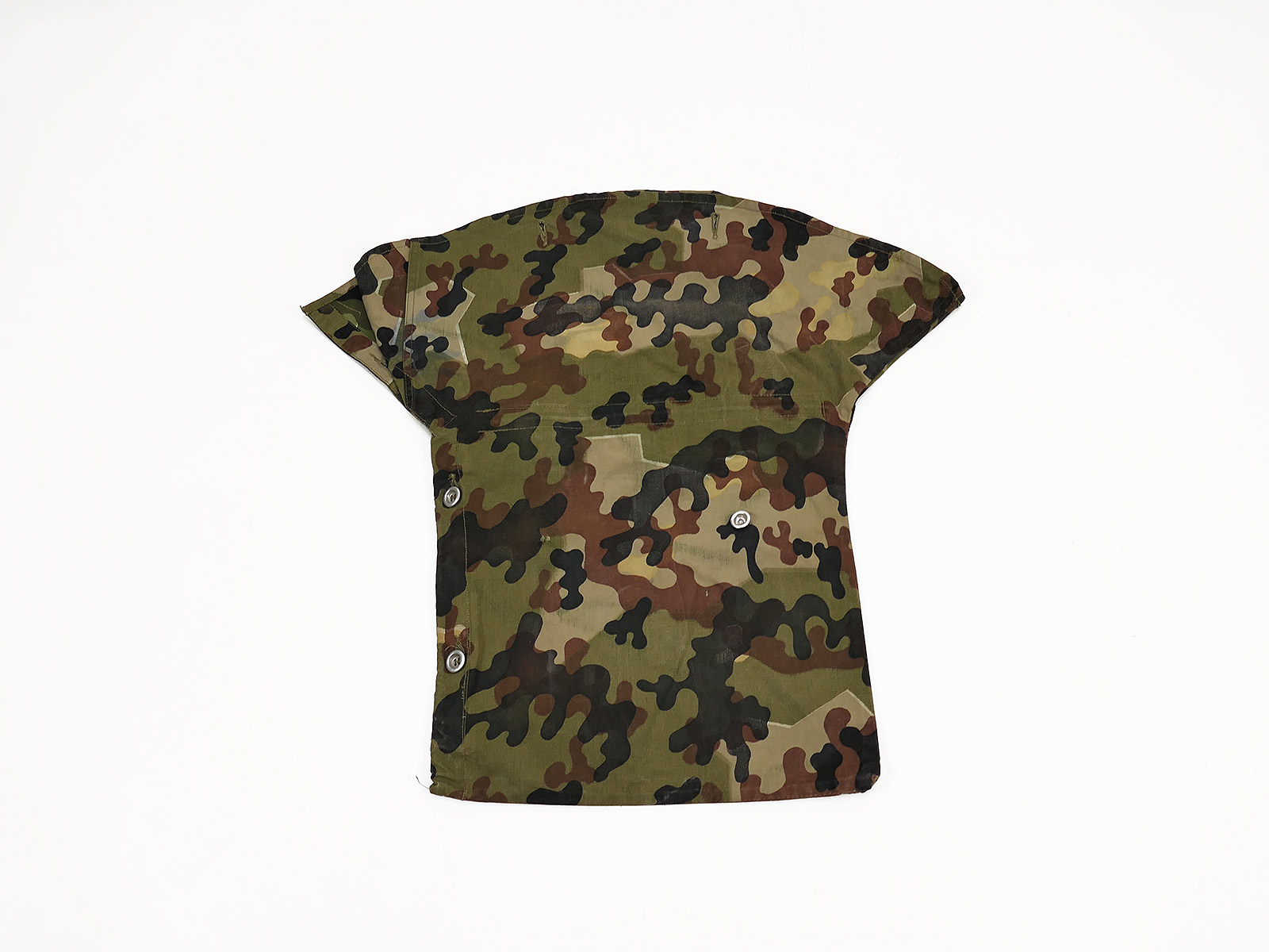 #A Original Bundeswehr Amoeba Camouflage Tent Sheet Bag / Tent Sheet 1956 COLLECTION