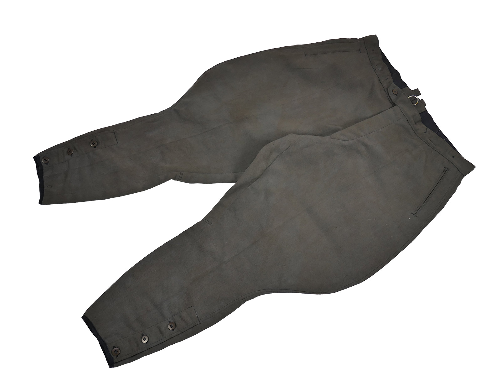 Wehrmacht-style breeches, officer’s riding breeches, good size, COLLECTION, BATTLE-WORN