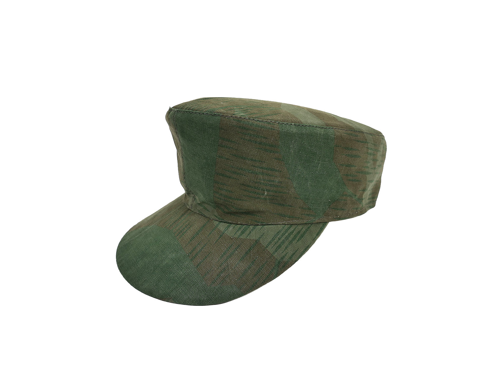Wehrmacht camouflage uniform field cap size 57 splinter camouflage 1943 ORIGINAL FABRIC CUTTING