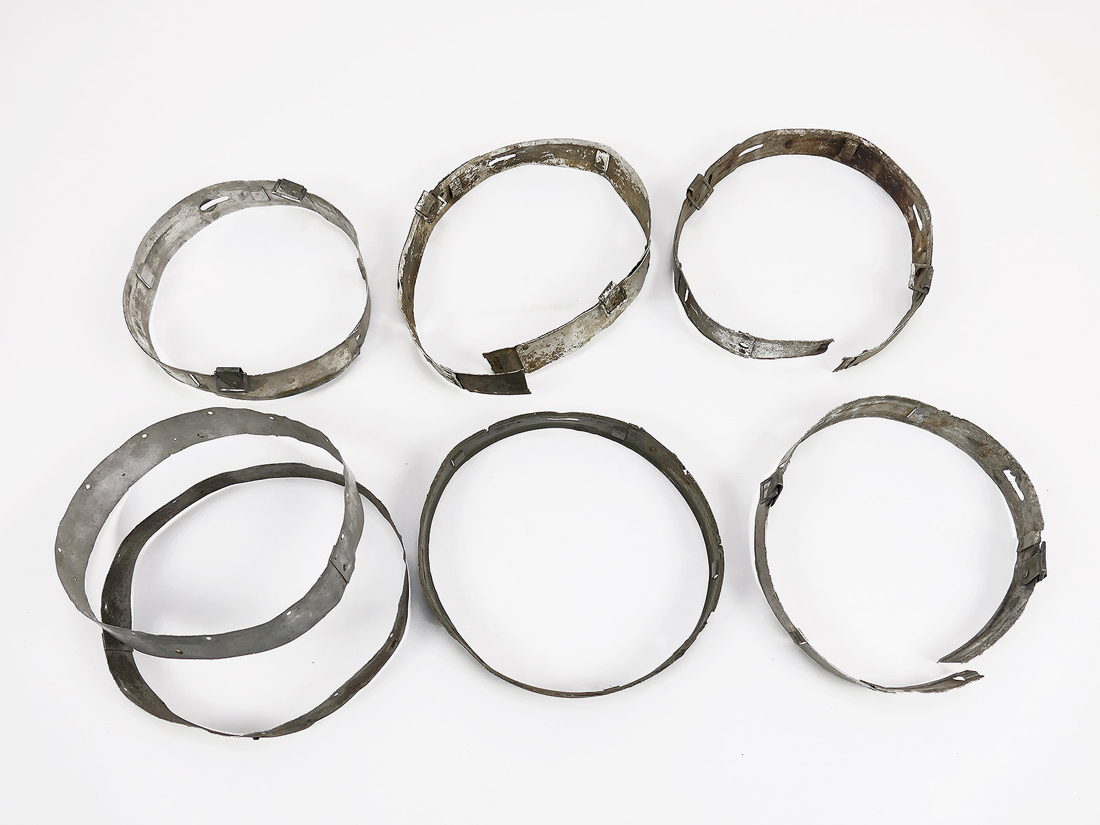Mixed set of spare parts for steel helmet helmet lining M35 M40 M42 aluminium + zinc rings