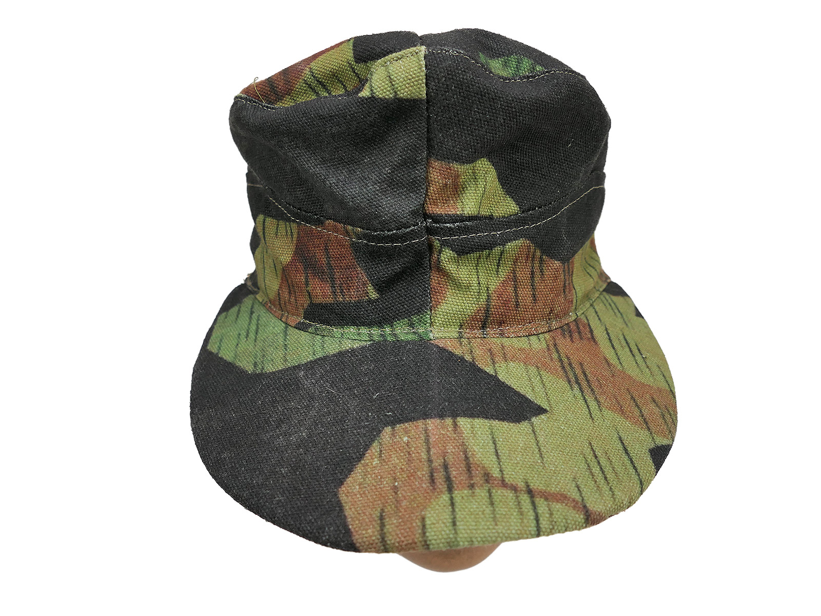 Late War camouflage cap, field cap, size 58, ‘Carbon Overprint’ camouflage overprint