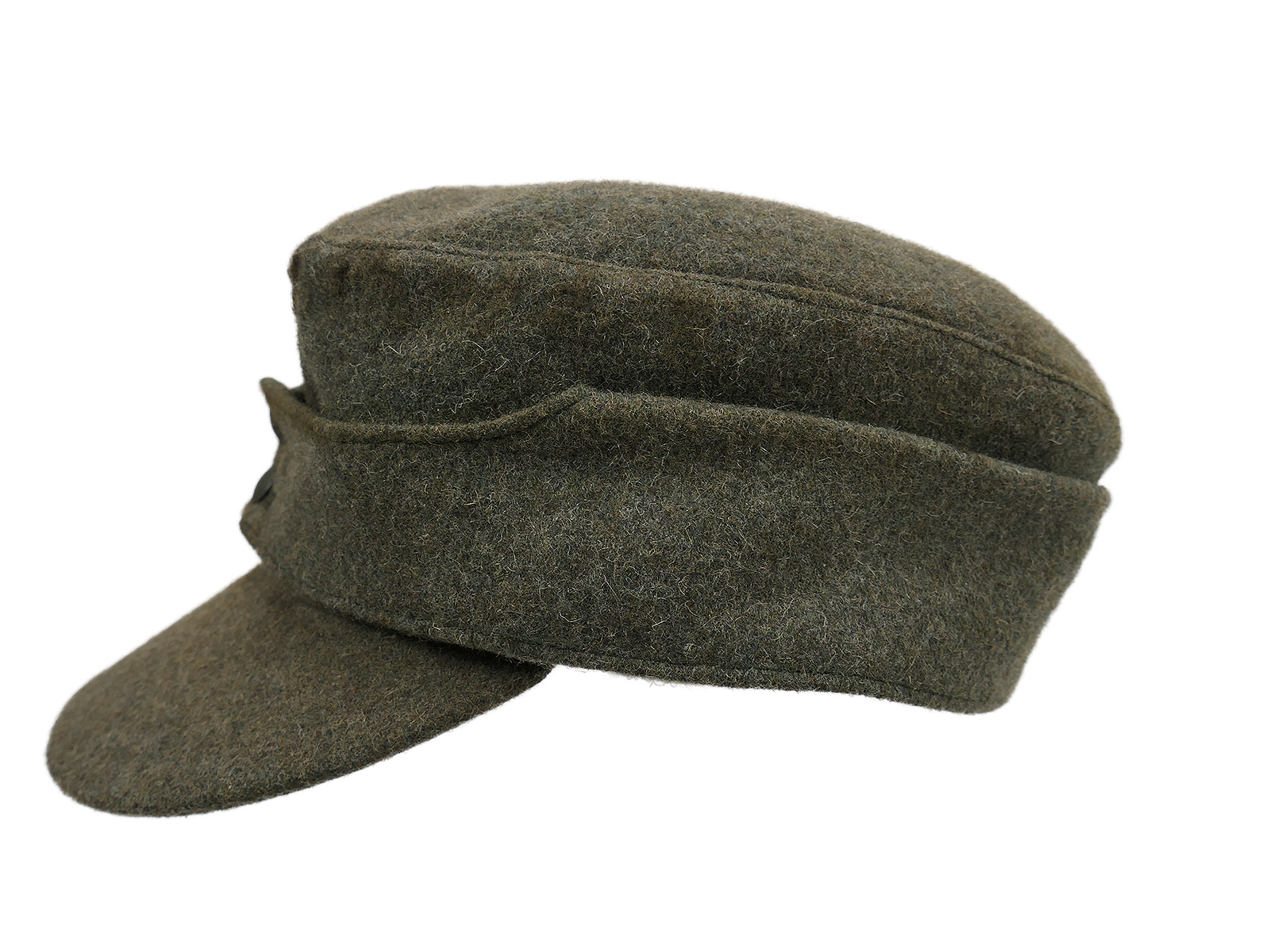 Wehrmacht M43 field cap M1943 with trapezoidal detailing, cap eagle, size 59/60, BATTLE WORN
