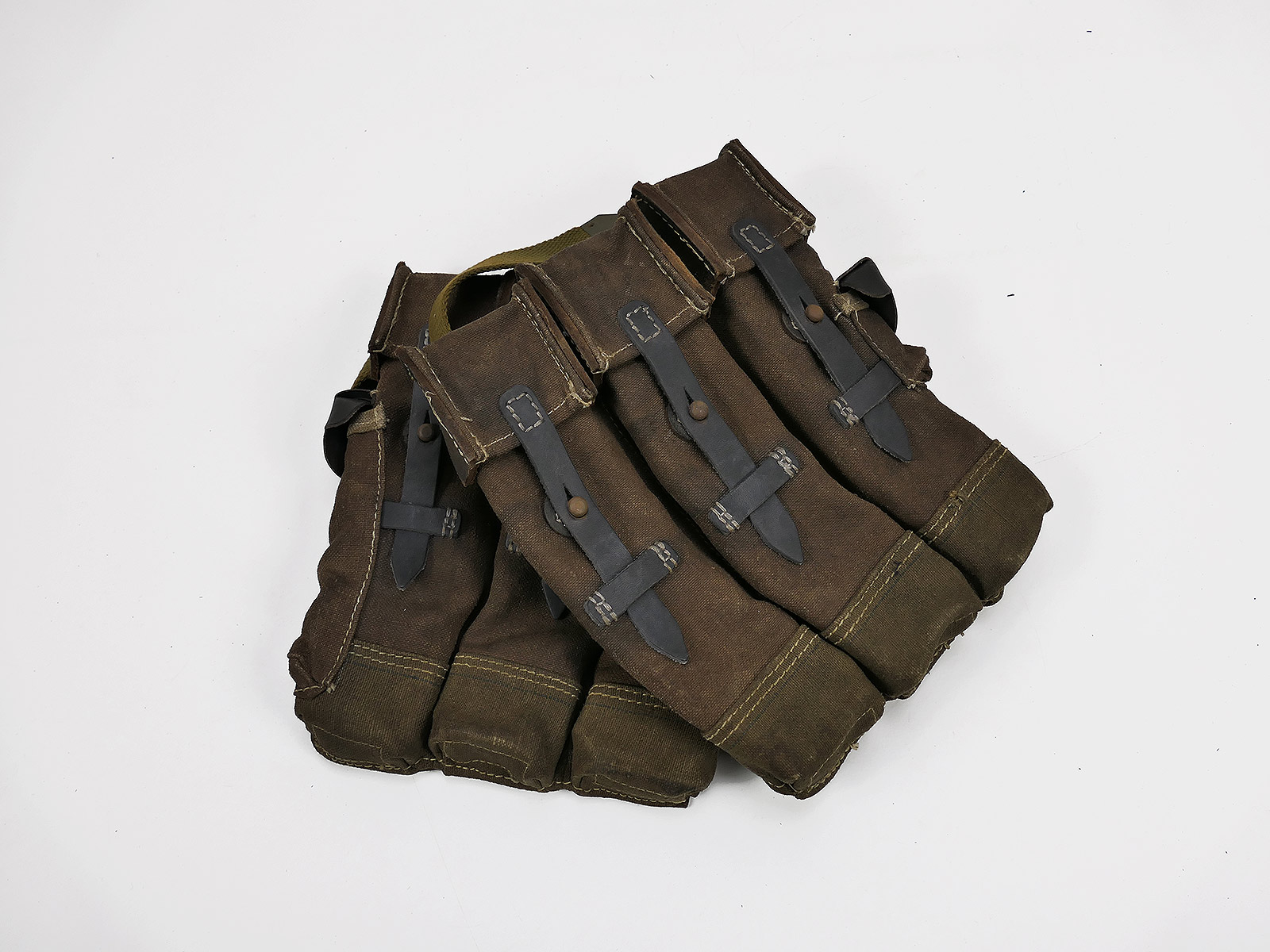 #1 Wehrmacht 2x magazine pouch assault rifle 44 STGW44 MP44 BLUE thread