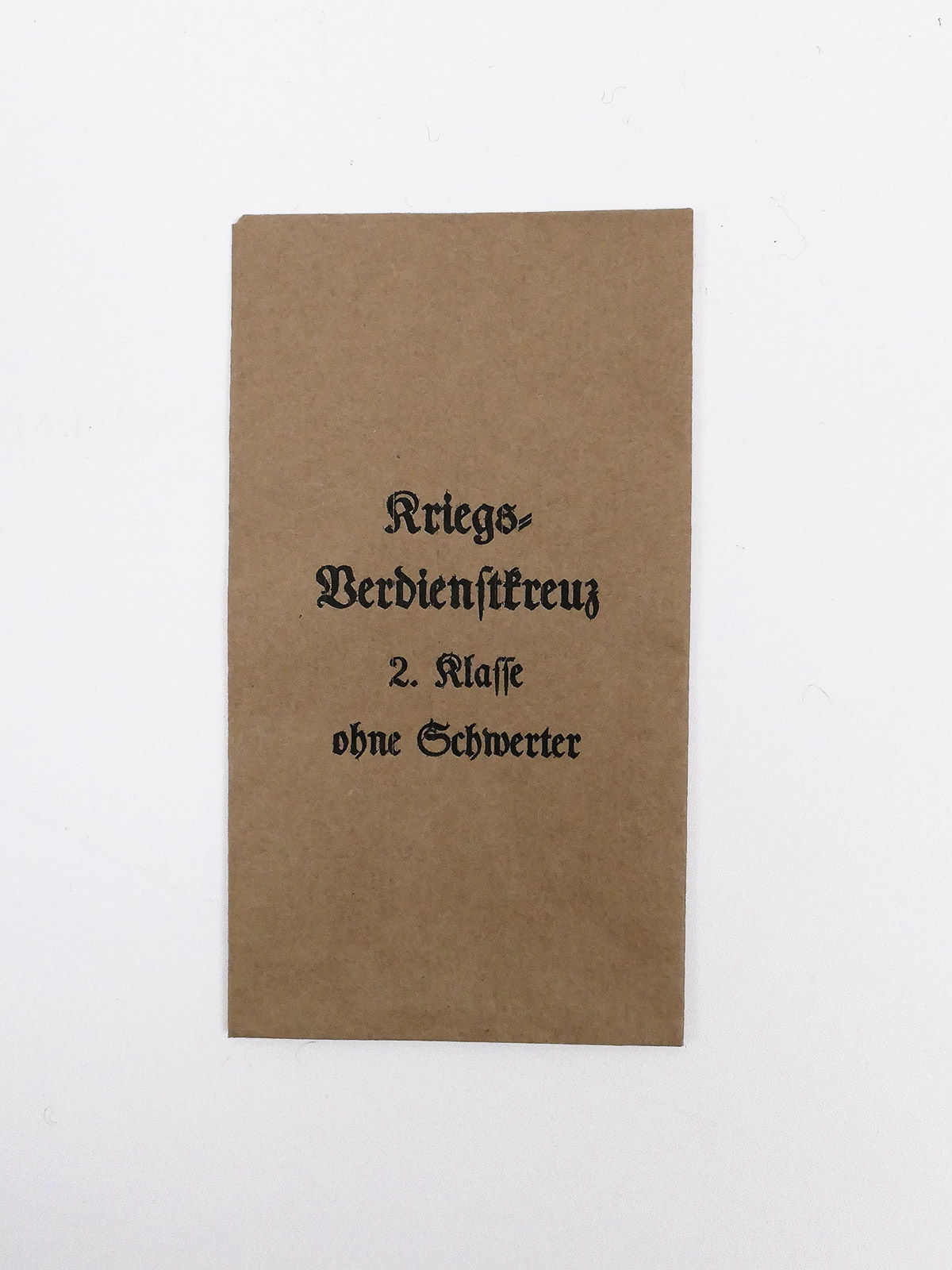 Wehrmacht Award Bag for Orders + Decorations - Kriegsverdienstkreuz KVK 2.Kl. o. Swords