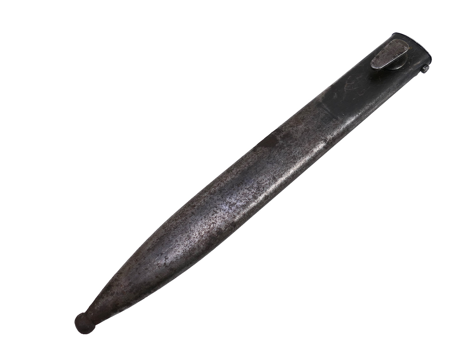 Wehrmacht M84/98 bayonet (cof42) for the K98 carbine / sidearm with scabbard, BATTLE-WORN