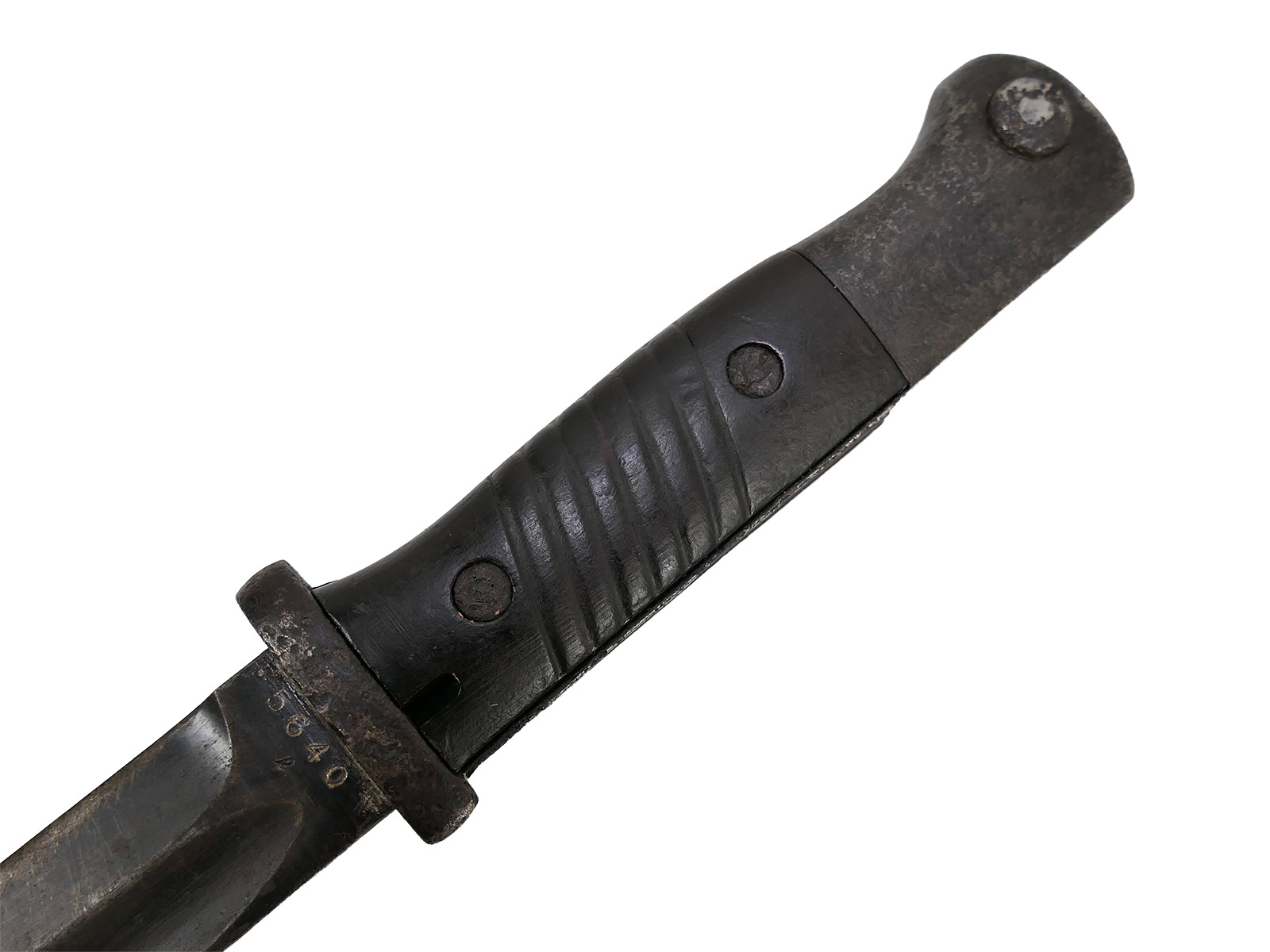 Wehrmacht M84/98 K98 bayonet / S/155 sidearm with belt loop – BATTLE WORN