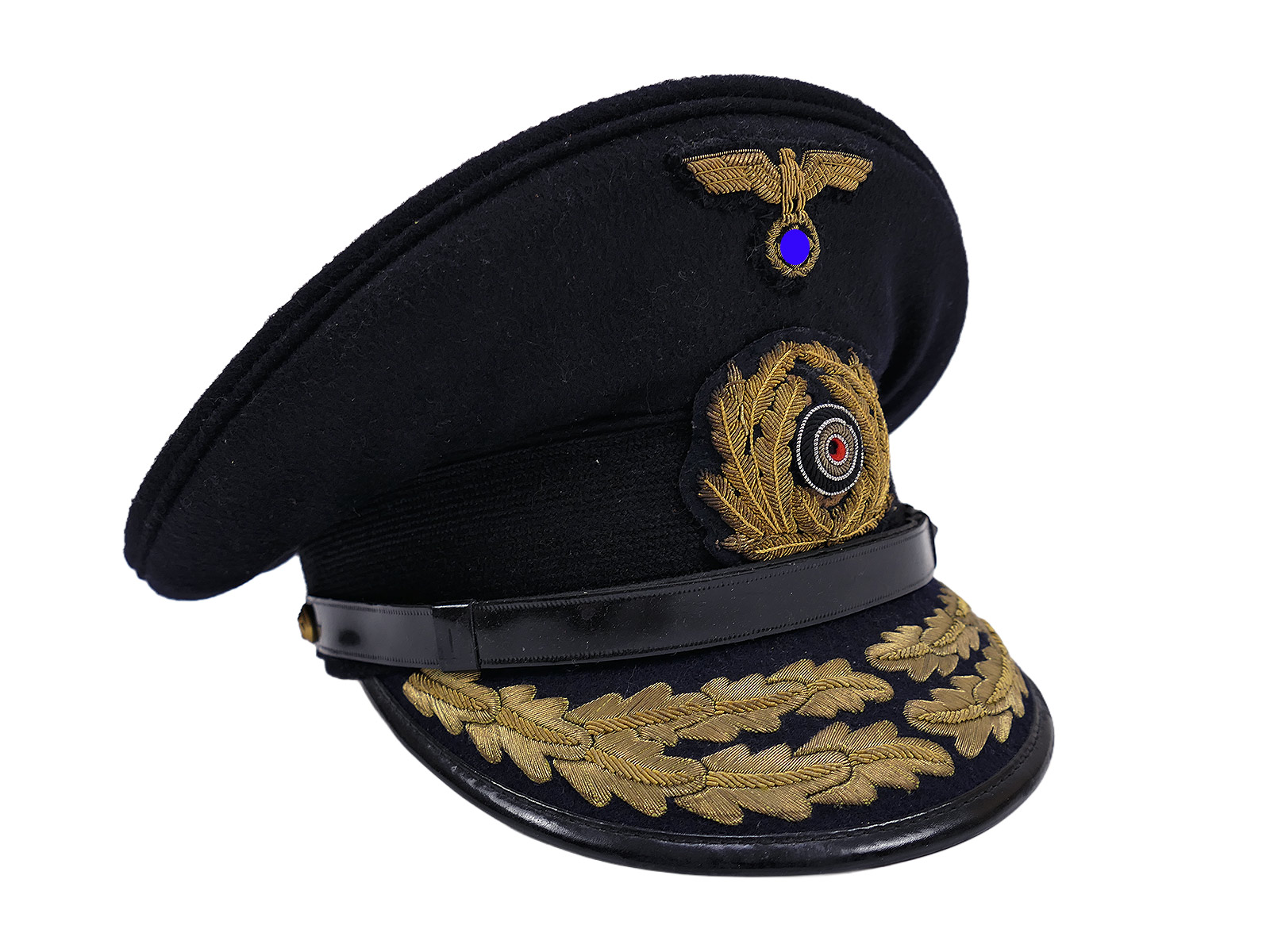 Antique naval cap ‘ADMIRAL’ with original trimmings (cap eagle and cockade) COLLECTION