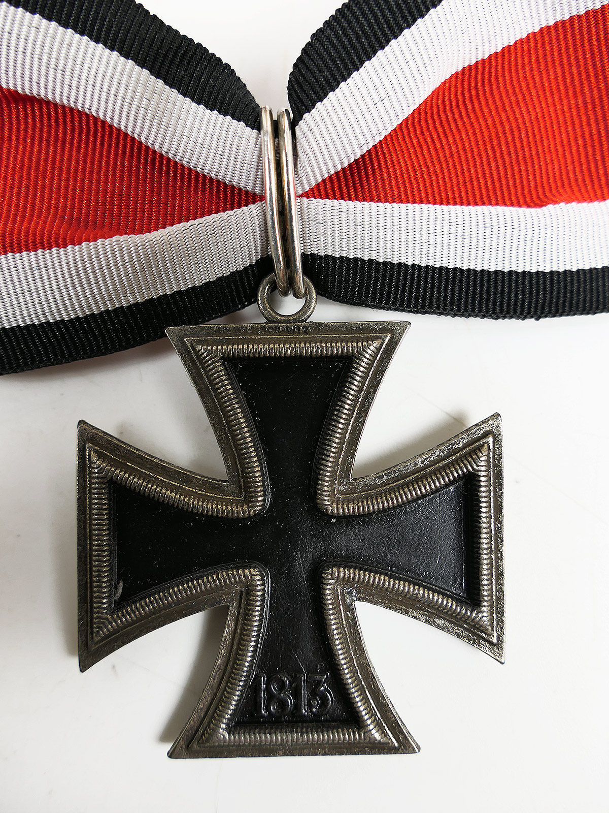 Wehrmacht M36 uniform field tunic, General’s Grade 54, with Knight’s Cross of the Pour le Mérite and the Spain Cross, worn