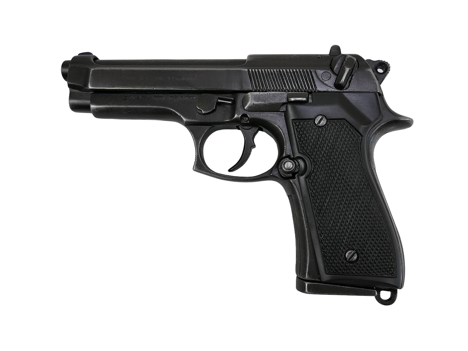 Denix Beretta 92 pistol, Italy 1975, decorative model with antique finish