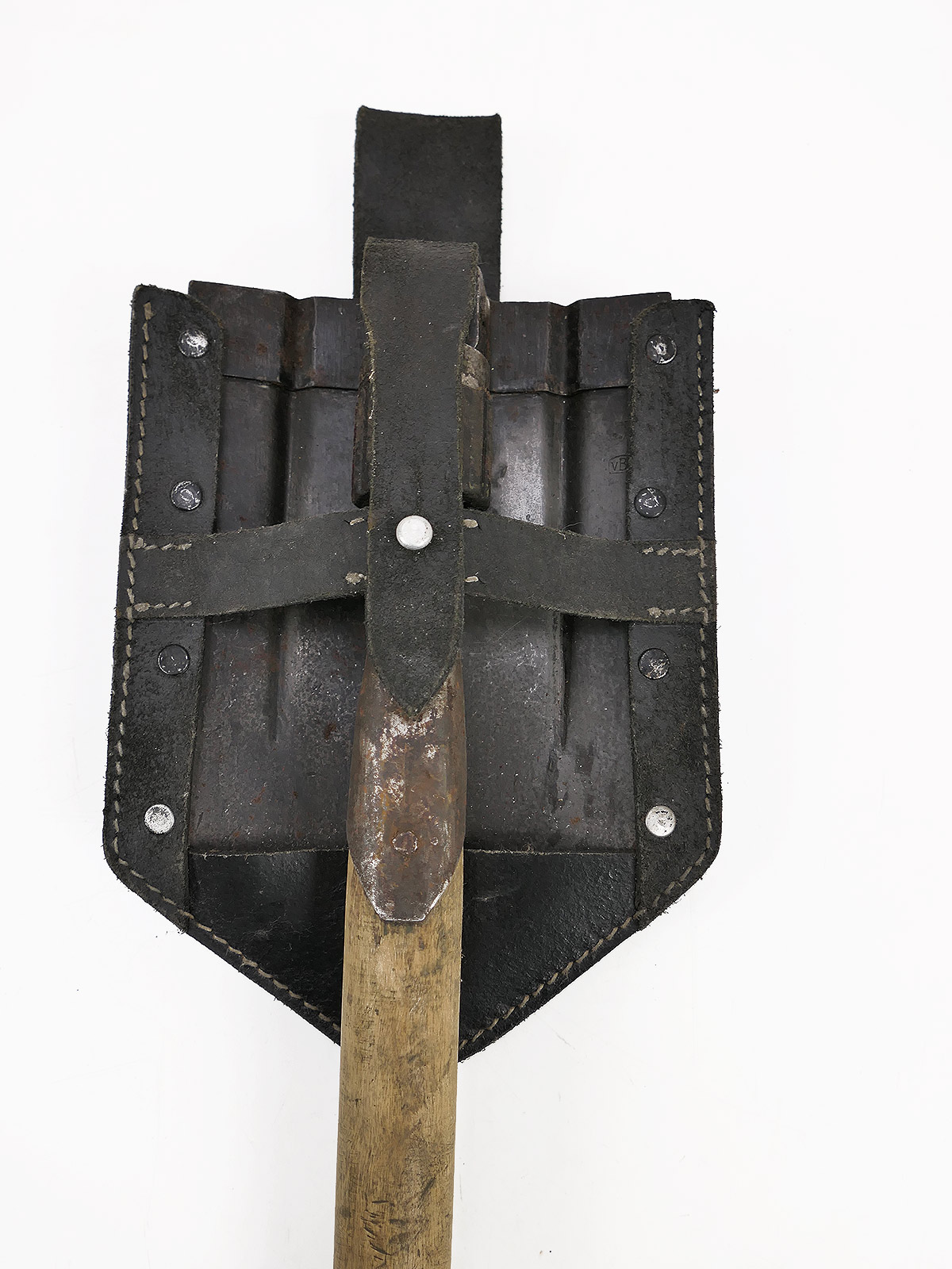 WW2 Wehrmacht Original Folding Spade with Folding Spade Bag, Model 1 Spade Bag COLLECTION