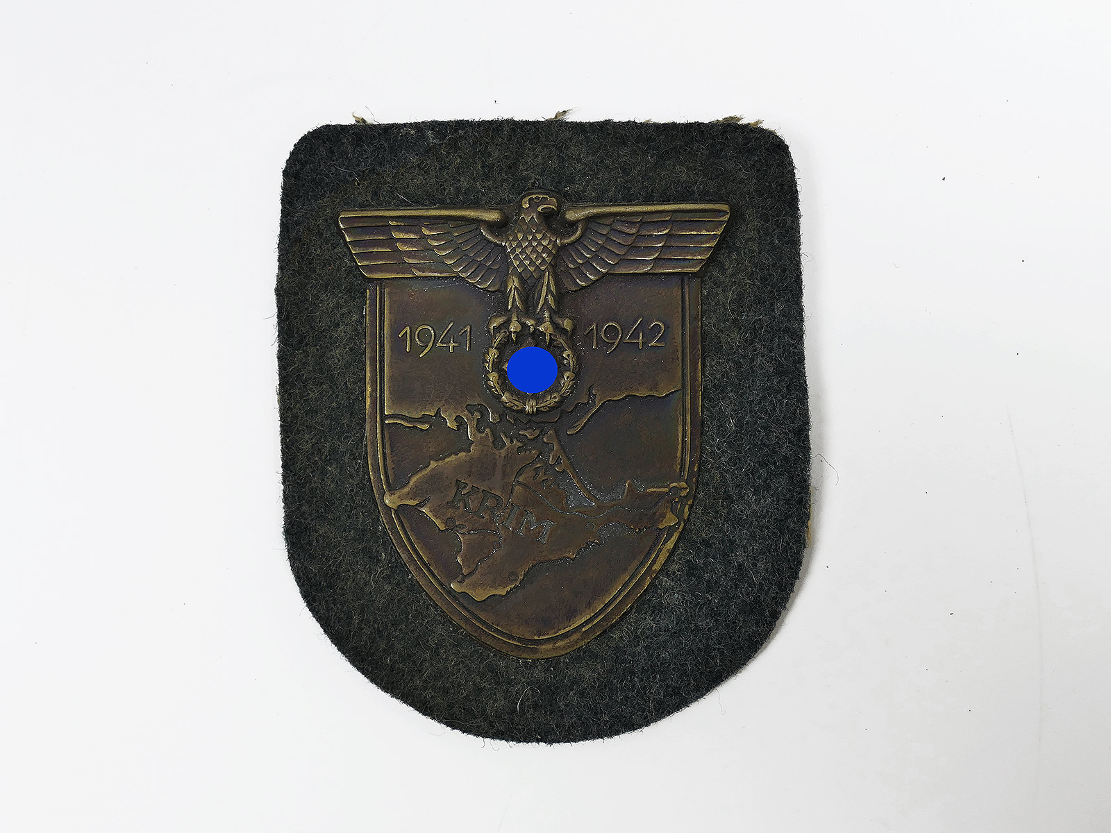 Wehrmacht original sleeve label Crimea 1941 1942 Crimea label for field blouse
