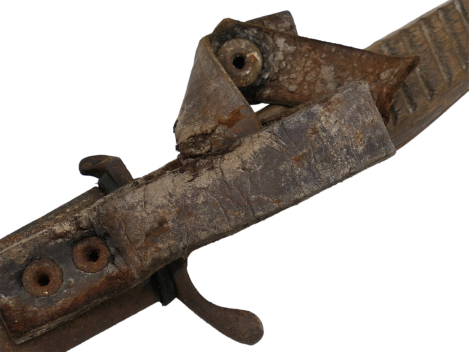 WK1 trench dagger with ERN mark, Rhineland razor factory, COLLECTION BATTLE WORN