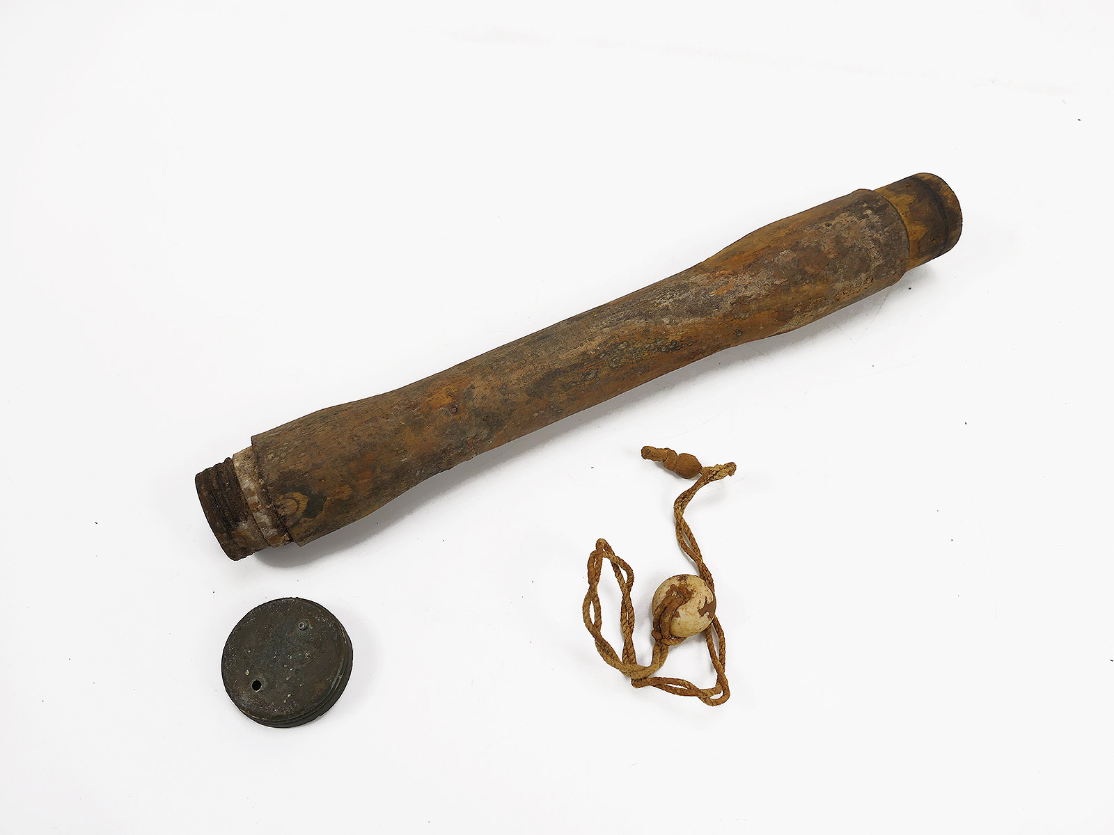 #4 Wehrmacht spare parts deco M24 Stielhandgranate handle cap trigger cord trigger bead restoration