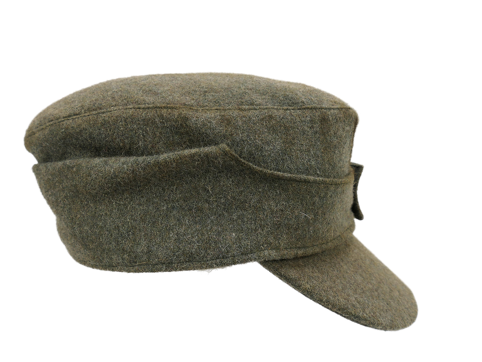 Wehrmacht M43 field cap M1943 with trapezoidal detailing, cap eagle, size 59/60, BATTLE WORN