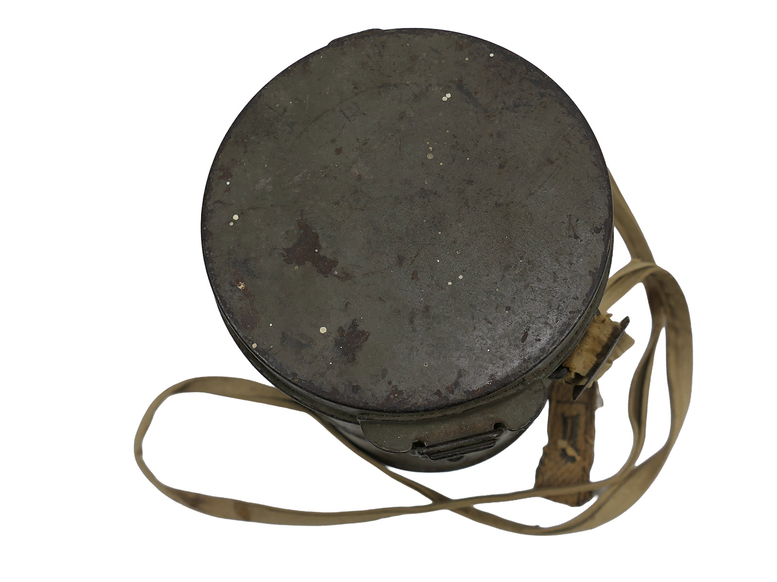 WK1 Original Leather Gas Mask M17 + Filter in Original Carry Case – COLLECTION BATTLE WORN