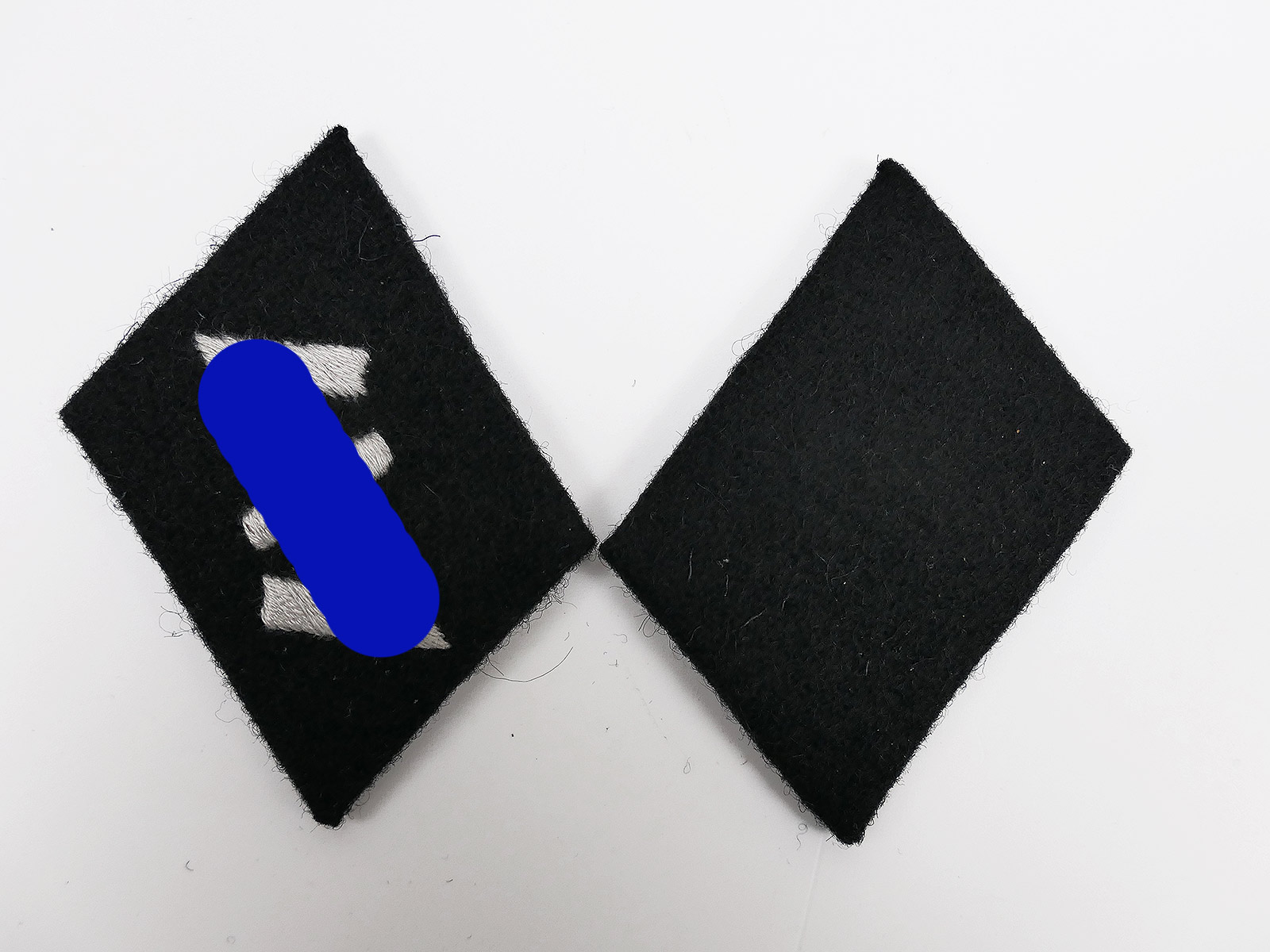 P1647570 Waffen SS collar mirror for 23rd Pz. Div. NEDERLAND field blouse uniform